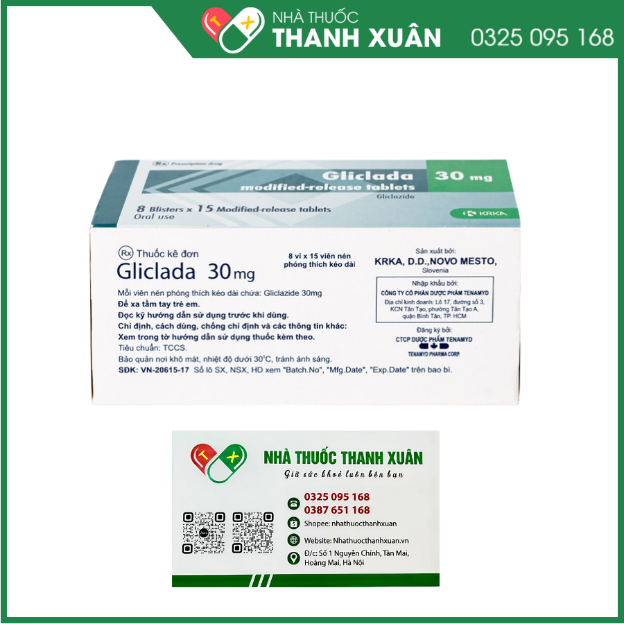 Gliclada 30mg trị đái tháo đường